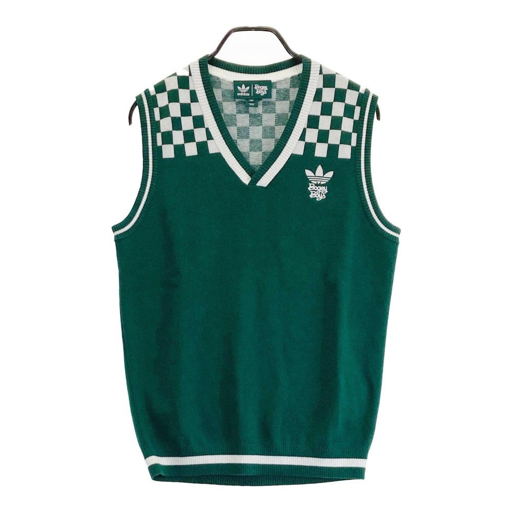 サイズ：M ADIDAS GOLF アディダスゴルフ BOGEY BOYS 2023年モデル IL9295 ニットベスト  グリーン系 [240101239572] ゴルフウェア メンズ ストスト
