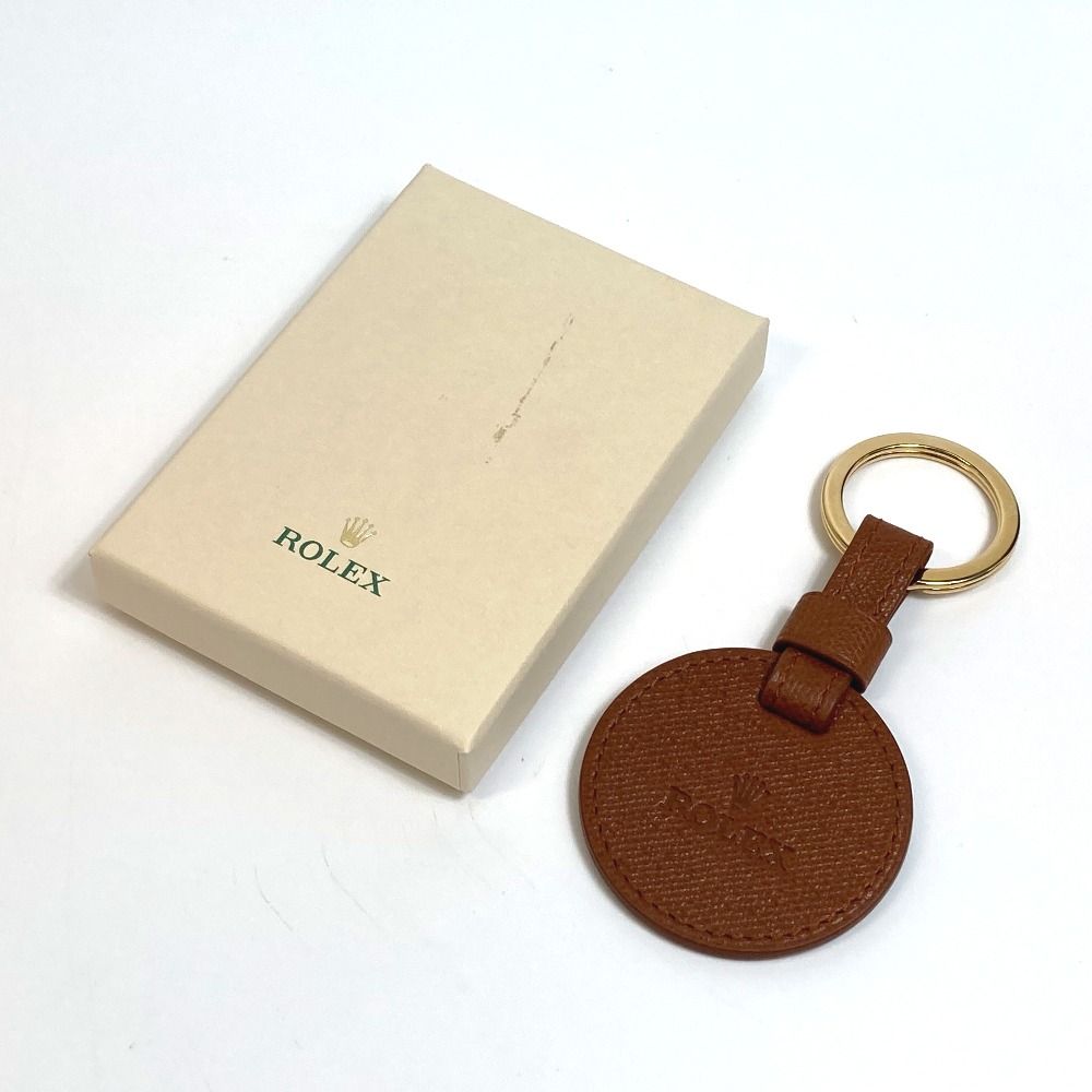 ロレックス ロゴ ノベルティ 非売品 キーホルダー レザー