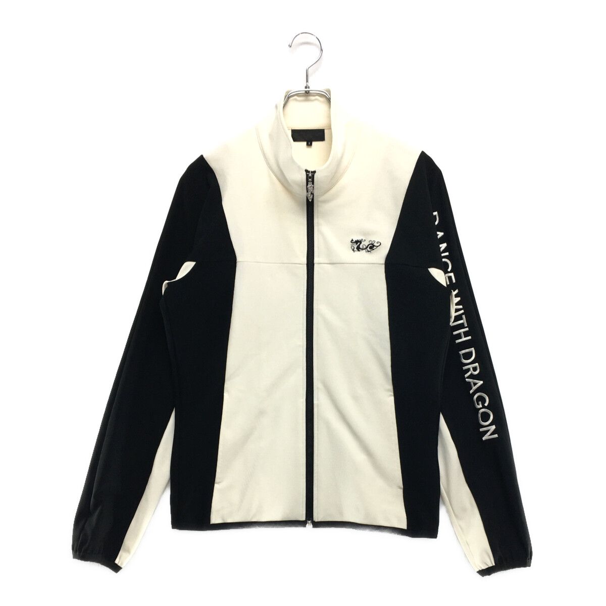 Dance With Dragon - coco 中古 ダンスウィズドラゴン DANCE WITH DRAGON メンズ ブルゾン 2(M) 白×黒 ジャージ素材 中古 メンズ ダンスウィズドラゴン DANCE WITH DRAGON ブルゾン 2(M