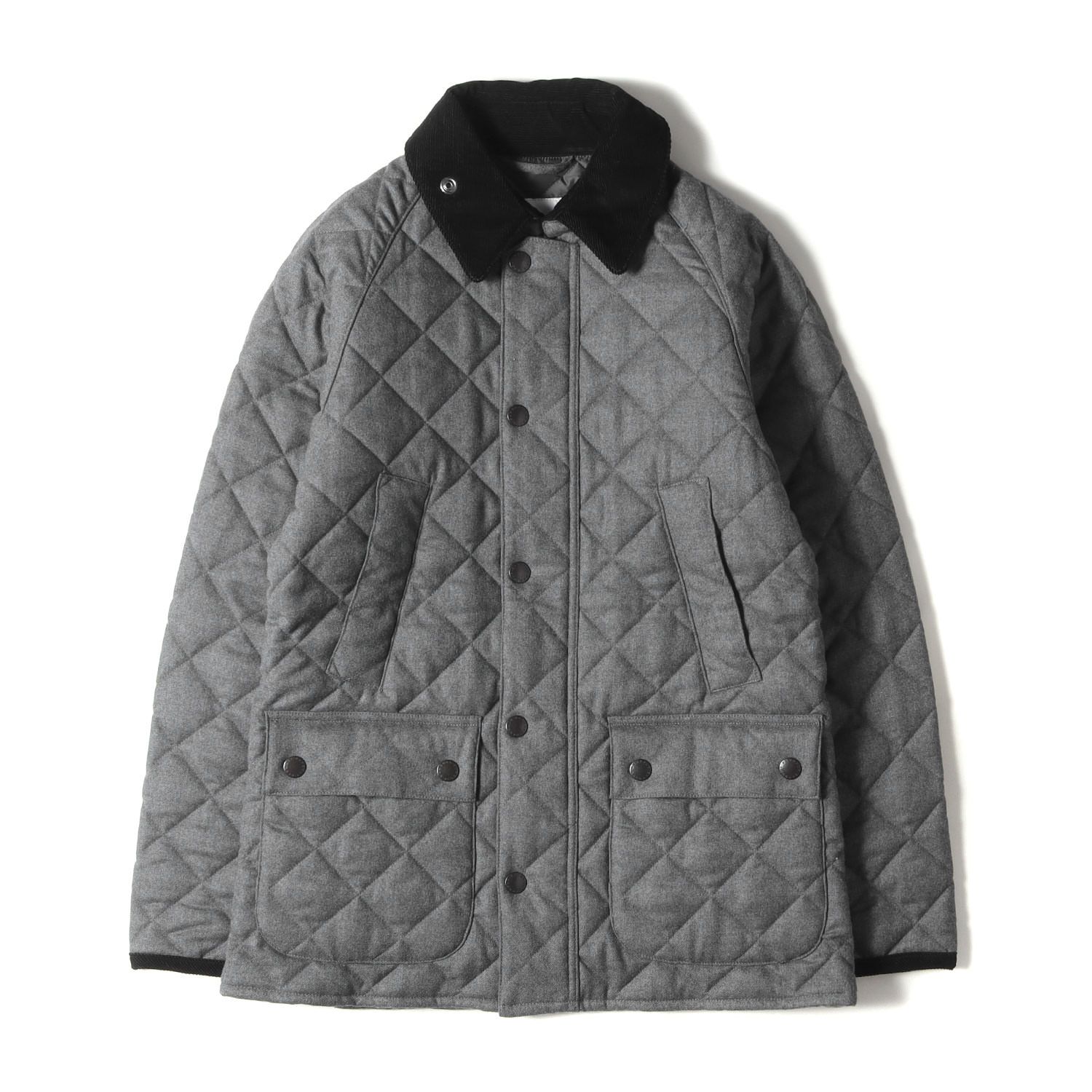 Barbour バブアー　グレー コーデュロイ襟ジャケット Barbour バブアー グレー コーデュロイ襟ジャケット 【公式通販】