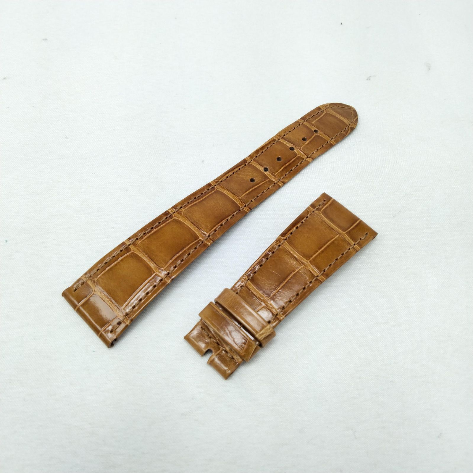 PATEK PHILIPPE  クロコダイル  時計革ベルトブラウン ✨️PATEK PHILIPPE✨️パテックフィリップ 時計ベルト 革ベルト