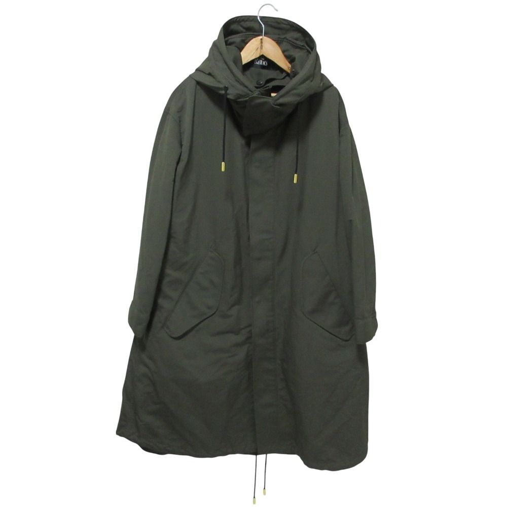 美品 THE RERACS ザリラクス キルティングライナー付き モッズコート サイズF カーキ レディース 古着  USED