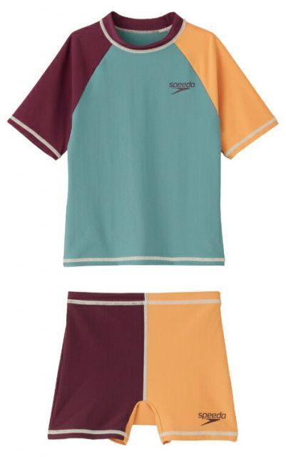 speedo スピード KIDS UNISEX SEPA ダスティG 100 SLB22302 DG | スイムウェア ユニセックスセットアップ サイズ調整 4WAYストレッチ 水遊び 水泳 スイミング 水着 プール 海 アウトドア 子供用 キッズ KID