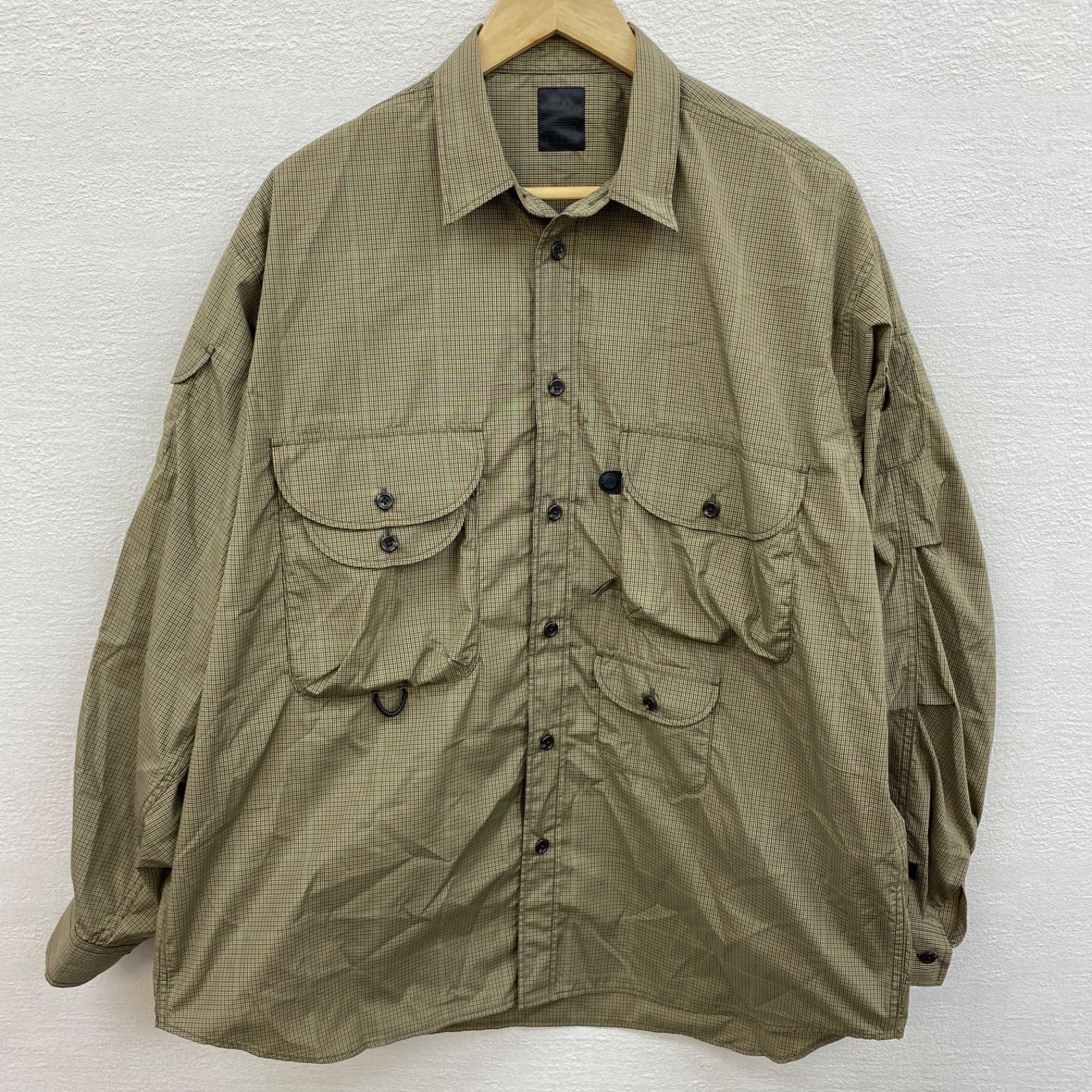 DAIWA ダイワ FEEL ALIVE daiwa pier39 ピアシャツ TECH BOMBAY SAFARI SHIRTS チェックシャツ サファリシャツ サイズM