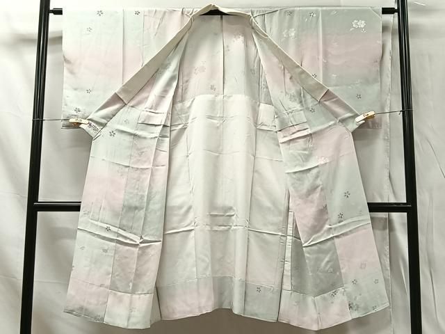 平和屋着物○長襦袢 無双仕立て 舞桜地紋 黄橡色 やまと誂製