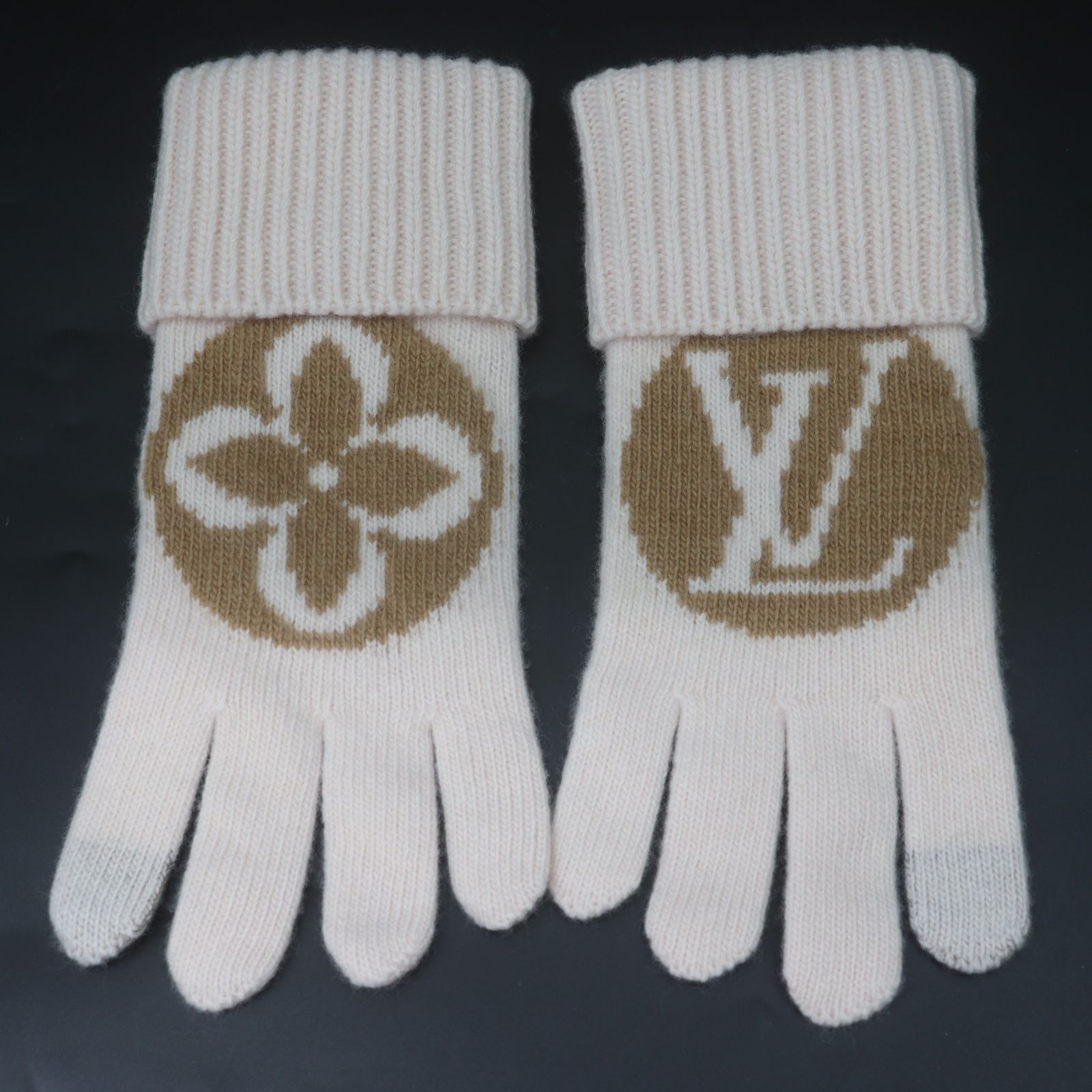 未使用 LOUIS VUITTON マイユ LV メダリオ グローブ 手袋