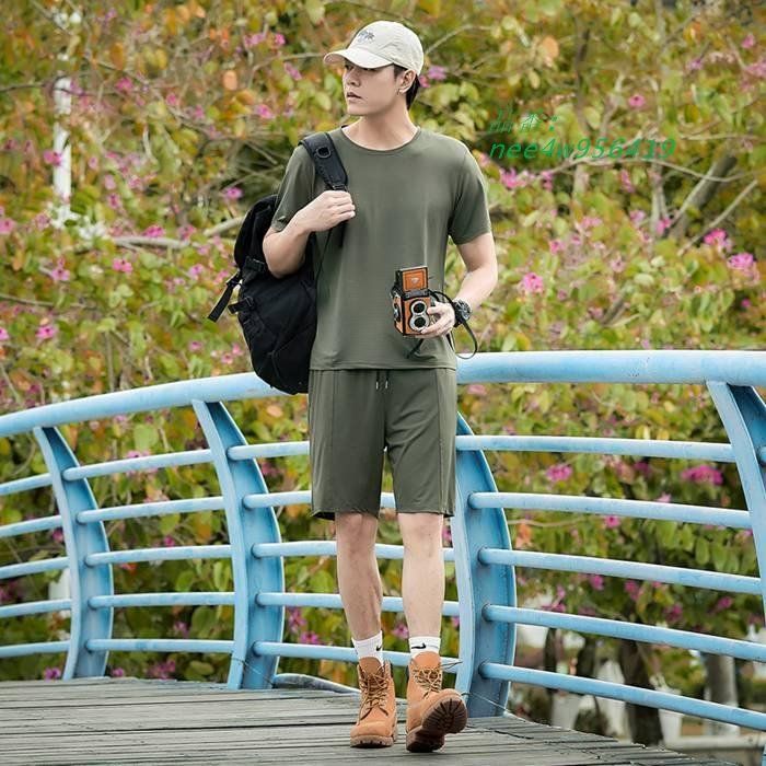 ジャージ メンズ スウェット上下セット サマーTシャツ 無地Tシャツ ジャージ メンズ スウェット上下セット サマーTシャツ 無地Tシャツ