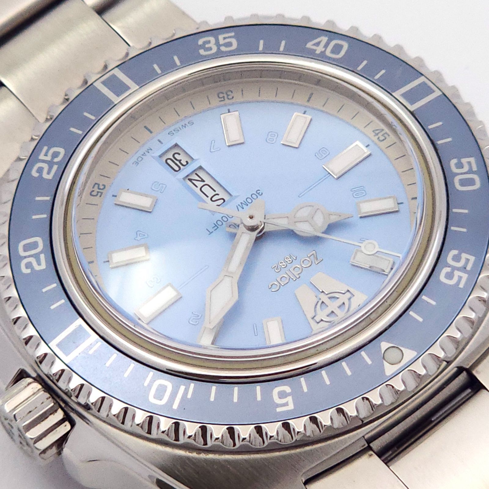 ☆良品 ZODIAC ゾディアック V-ウルフ ZO2305 QZ 動作品 水色