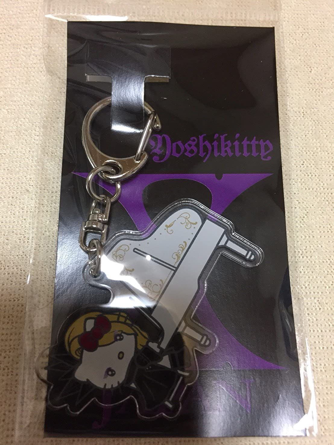 X JAPAN YOSHIKI yoshikitty（ヨシキティ）アクリルKHピアノ グッズ キーホルダー「ピアノ」 