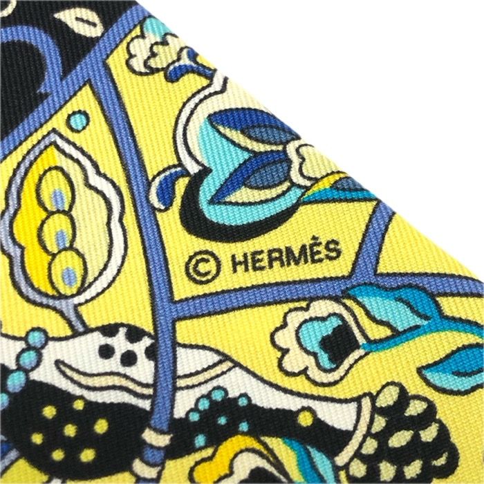 HERMES エルメス ツイリー Au Pays des Oiseaux Fleurs 花咲く鳥たちの