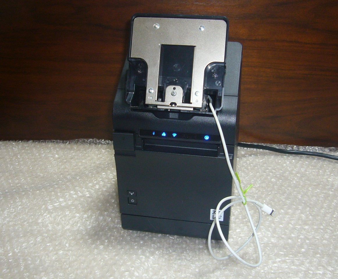 動作 済 TM302-S2B スマレジ 電源付 Bluetooth USB LAN tm-m30 レシートプリンター スマレジ レジスター