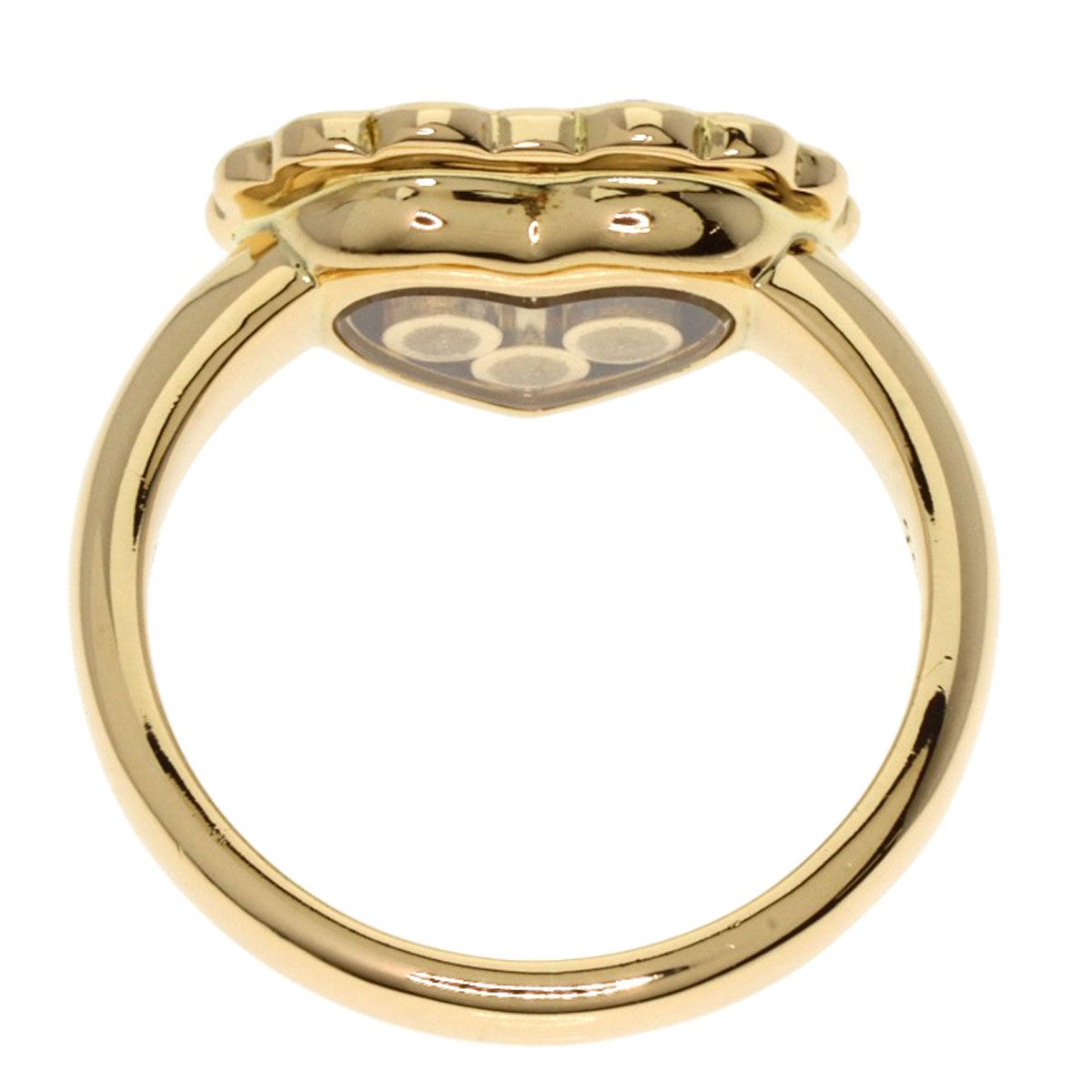Chopard ハッピーダイヤモンド　K18WG リング ハート　約7号 Chopard ショパール ハッピー ダイヤモンド リング・指輪 K18YG