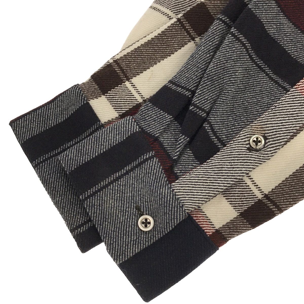 JIL SANDER ジルサンダー 17AW コットンウールチェックネルシャツ