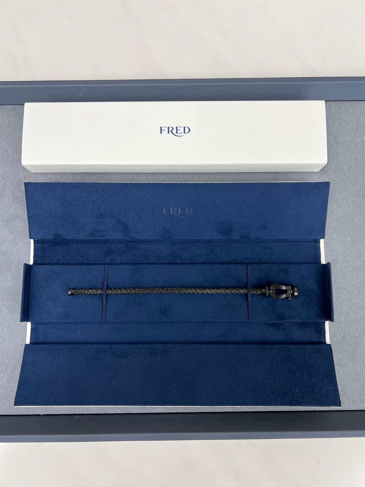 FRED フォース10ブレスレット ブラックチタン＆ブラックダイヤモンド ラージモデル