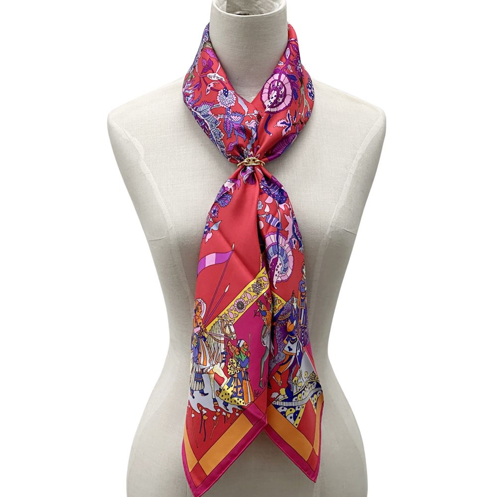 エルメス HERMES スカーフ カレ90 Fantaisies indiennes 眩惑のインド