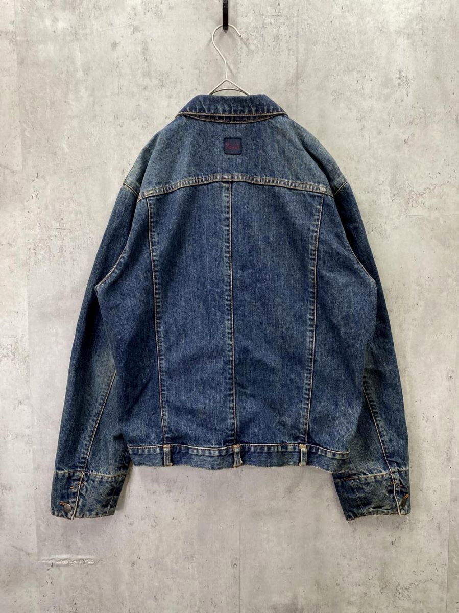 昔のPAPASは良かった！このG￼ジャン荒牧太郎さんそのもの！これぞPAPAS！ Papas パパス Gジャン 荒牧太郎 デニム ジャケット sizeM/濃紺