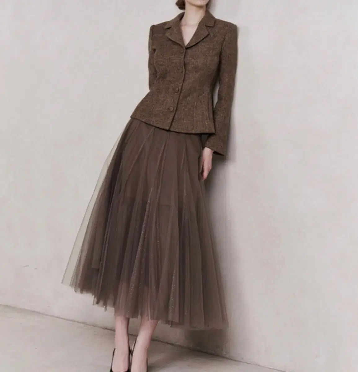 【品薄】 GRACE U グレースユー チュールスカート ジャケット セット 最大15％オフで販売。