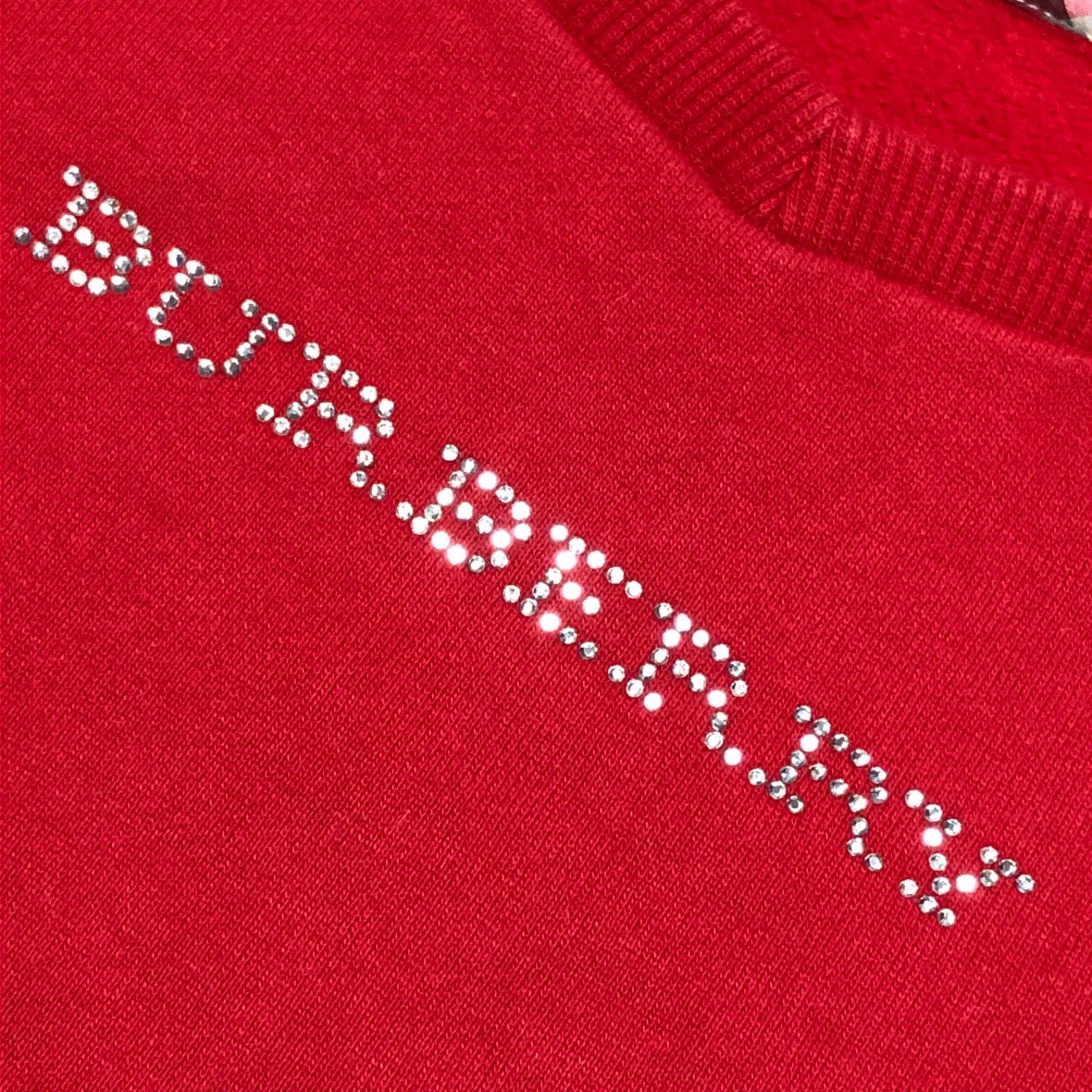 □美品□Burberry バーバリー ビジューロゴ スウェットトレーナー  