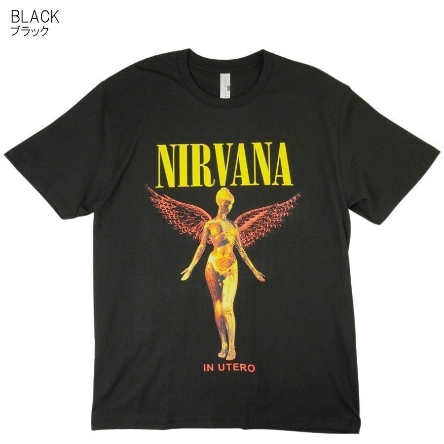 NIRVANAニルヴァーナ カートコバーン IN UTERO バンドティー
