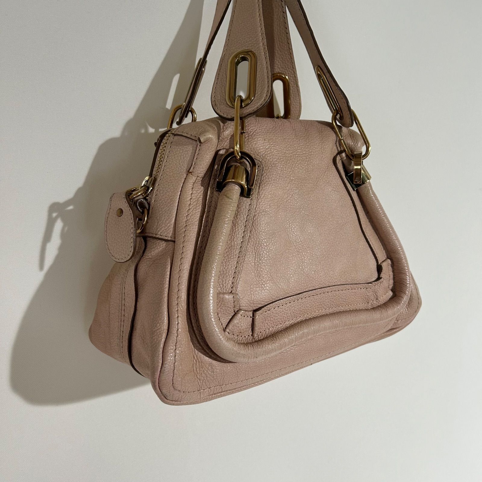 クロエ　パラティ　ハンドバッグ　ベージュ Chloe(クロエ) パラティショルダーバッグ ベージュ｜【公式
