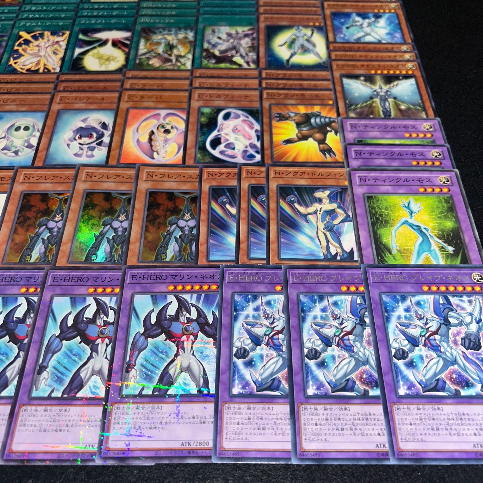 A5549 遊戯王 デッキパーツ ネオス 遊戯十代 遊戯王 - 本格構築十代HEROネオス デッキ＆EX15枚＆二重スリーブ