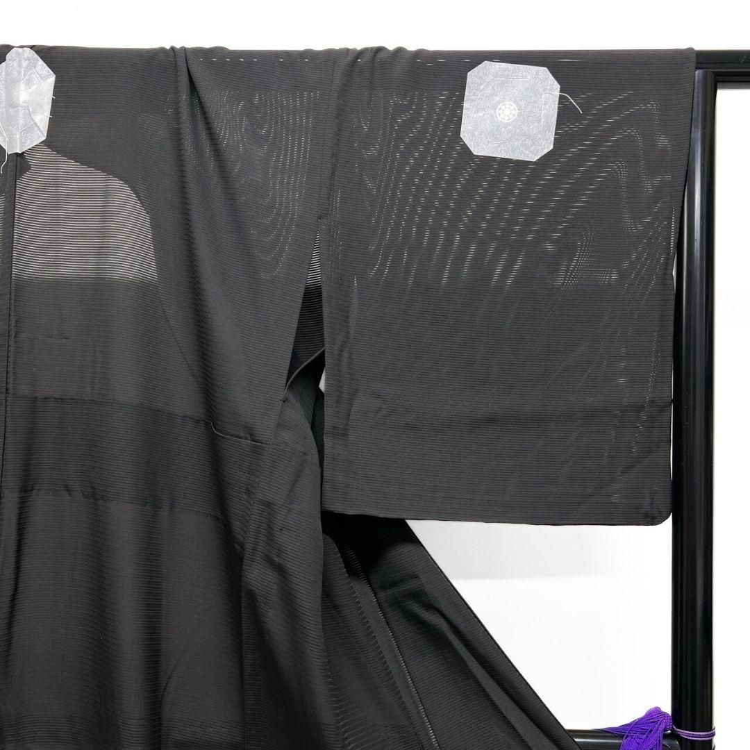 黒留袖 夏用 絽 作家もの 友禅 牡丹 菊花 松竹梅 着物 042a p