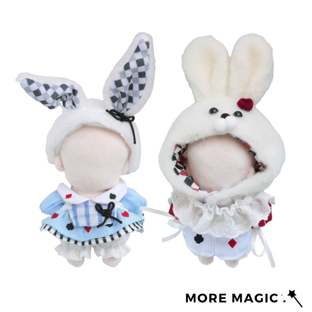 20cm完売レア限定アリスのトランプうさぎ着せ替えぬいぐるみ服セット♪ ぬい服 10cm アリス トランプ うさぎ ハート スペード 着ぐるみ