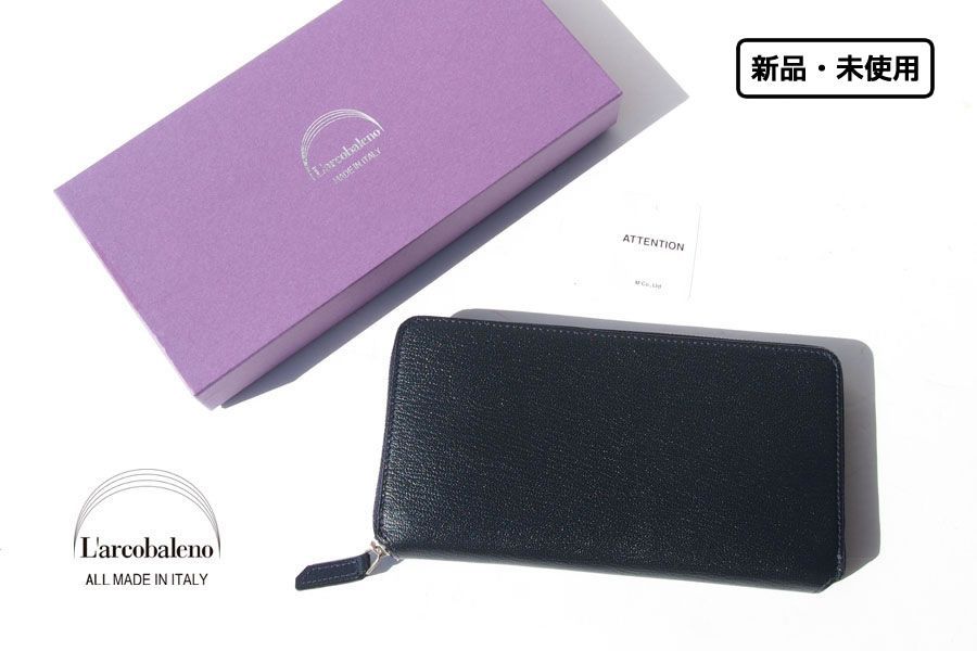 新品未使用 ラルコバレーノ 長財布 ロングジップ ラウンドジップ  