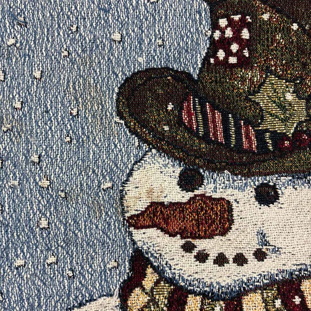 vintageラグ カーペット 雪だるま クリスマス 2054 - メルカリ