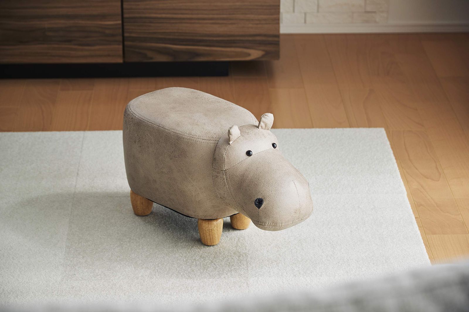 【人気商品】FANCE(アンファンス) かばのスツール Paul Jr. ポールジュニア EN トニーベージュ EF-ST02BEJ サイズ(約):W50×D25×H28cm