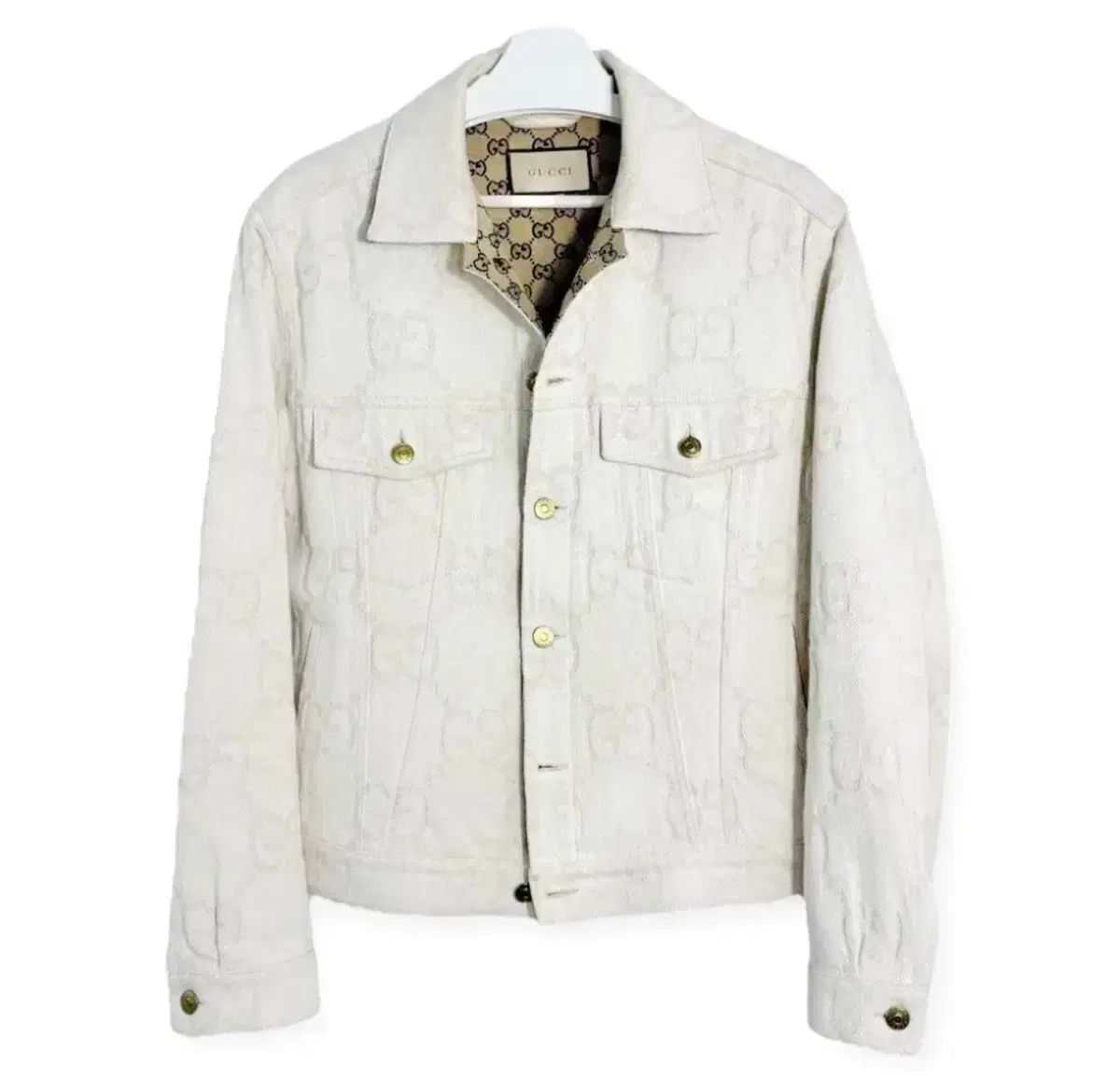 48 24SS GUCCI グッチ GG ジャンボ ショート トラッカー ジャケット