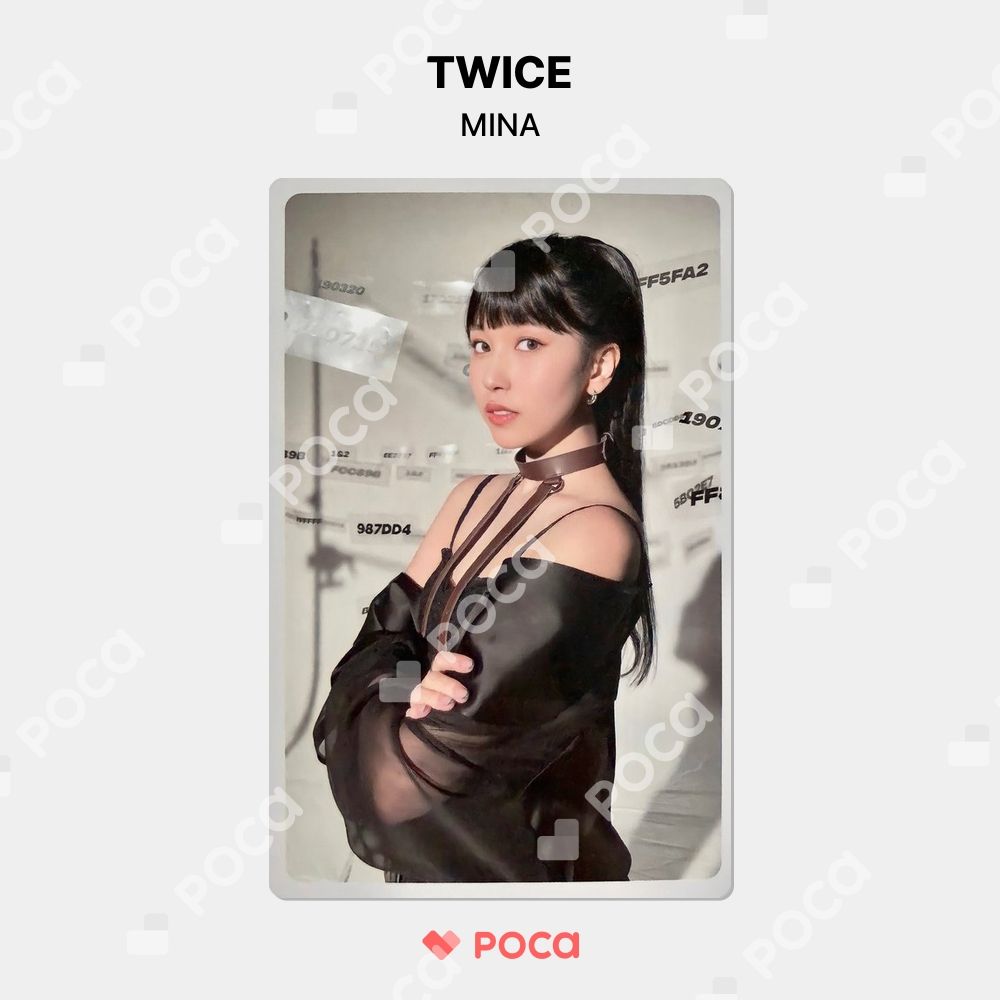 TWICE ミナ トレカ BETWEEN 1&2 PHOTOCARD SET Cryptography Ver