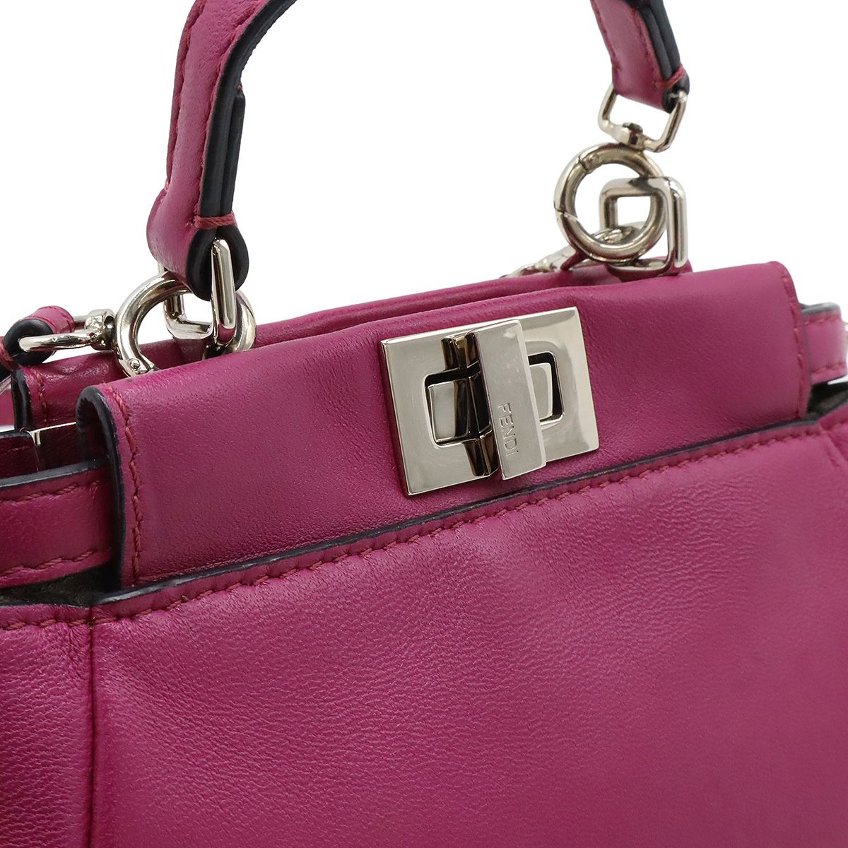 FENDI マイクロピーカブー ハンドバッグ 8M0355 FENDI フェンディ マイクロ ピーカブー 2WAY ミニバッグ