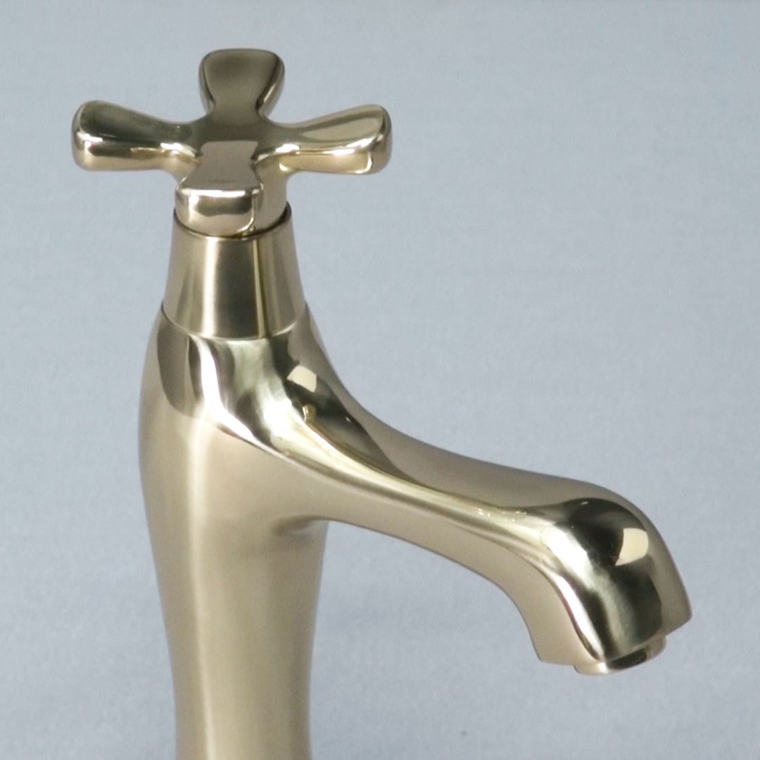 新品未使用】 KAKUDAI 立水栓（ミドル） クリアブラス _ 716-823