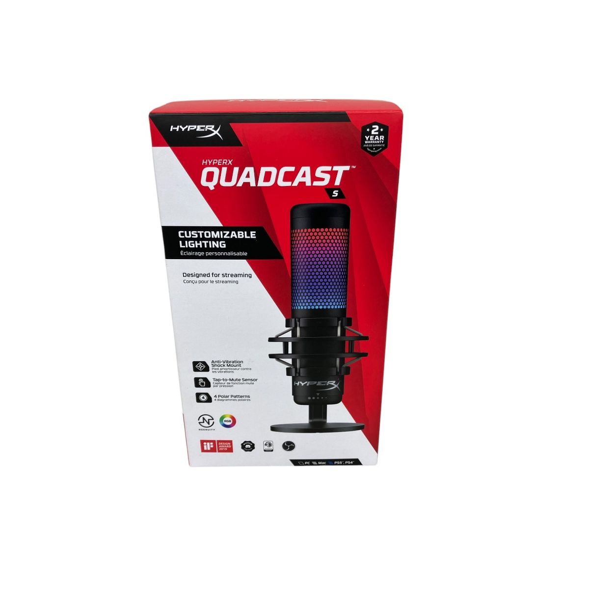 CO 7/28まで】HyperX QuadCast S QDC001 USB コンデンサーマイク