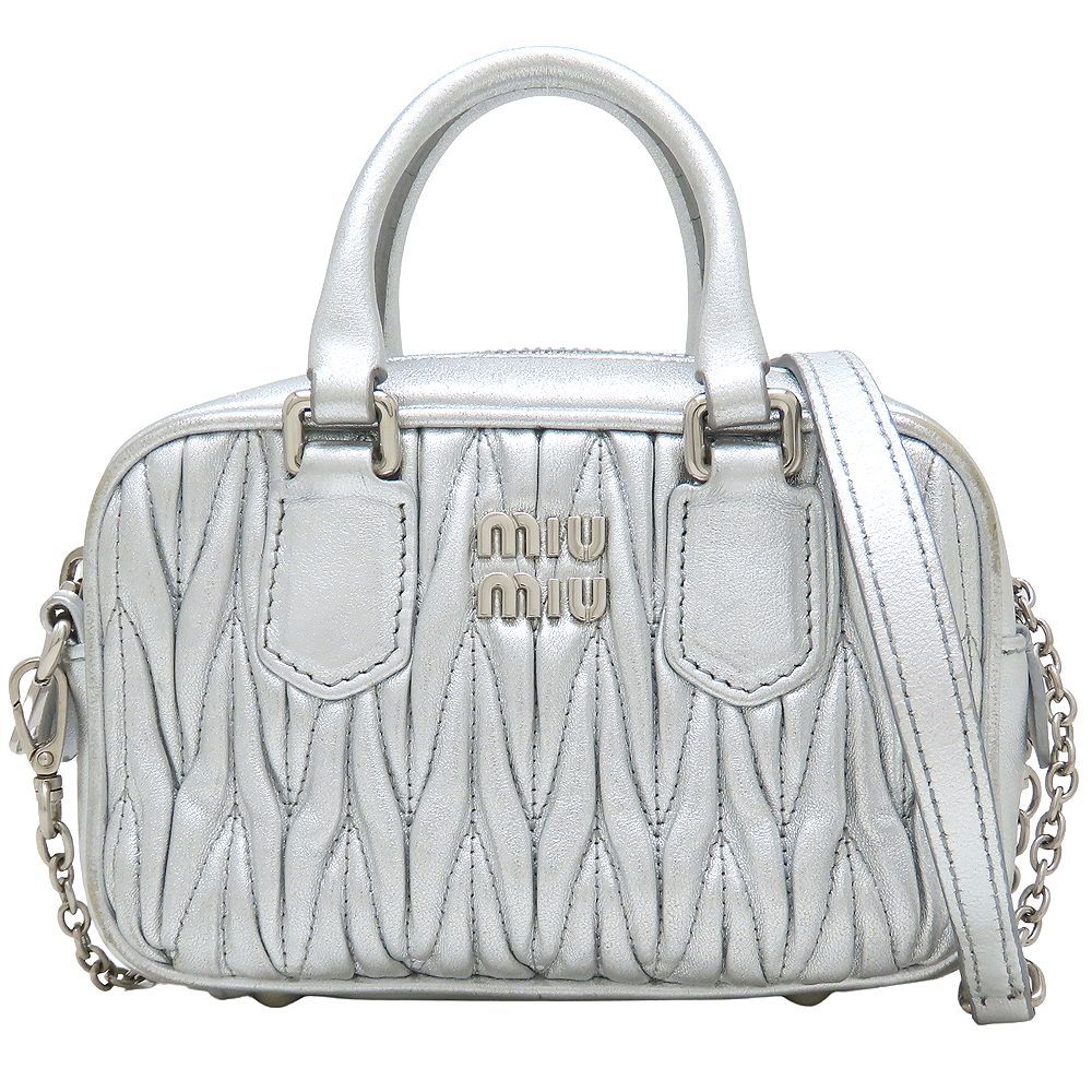 MIUMIU ミュウミュウ アルカディ マテラッセレザー マイクロ