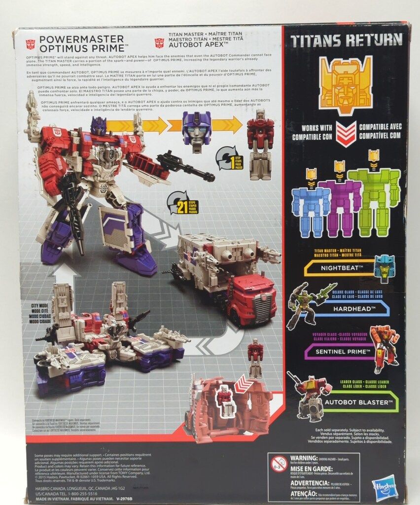HASBRO TITANSRETURN AUTOBOT APEX-POWERMASTER OPTIMUS PRIME