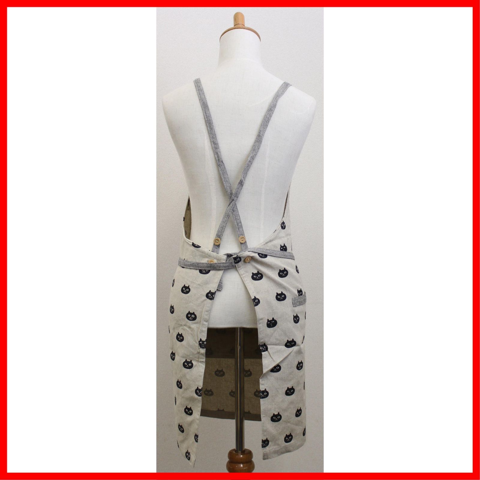 エプロン フレンズヒル レディース ねこ