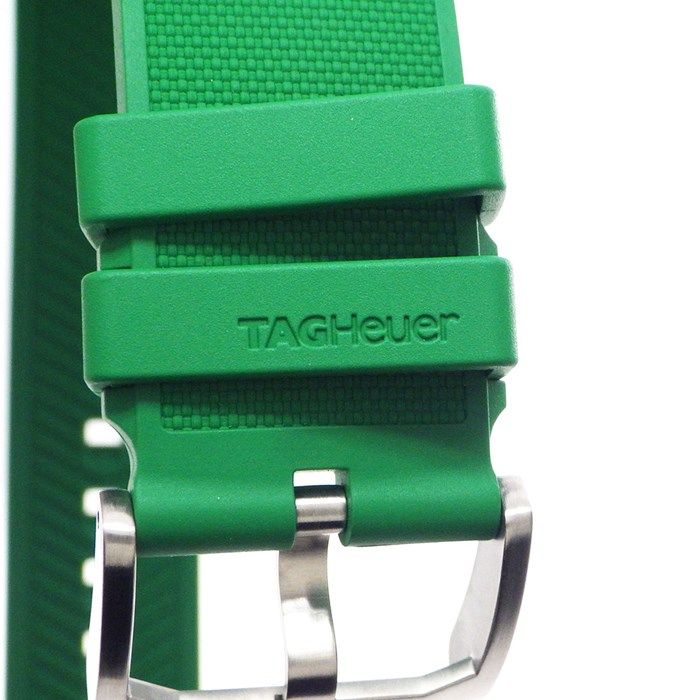 TAG Heuer タキメーター付き 緑色 ラバーベルト TAG Heuer タキメーター付き 緑色 ラバーベルト