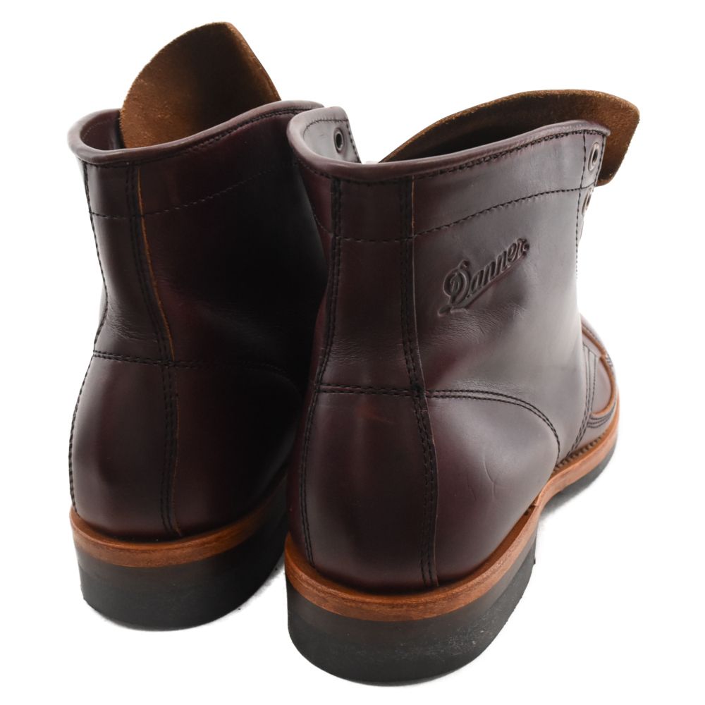 DANNER (ダナー) レースアップ レザーアンクルブーツ シューズ ワイン 