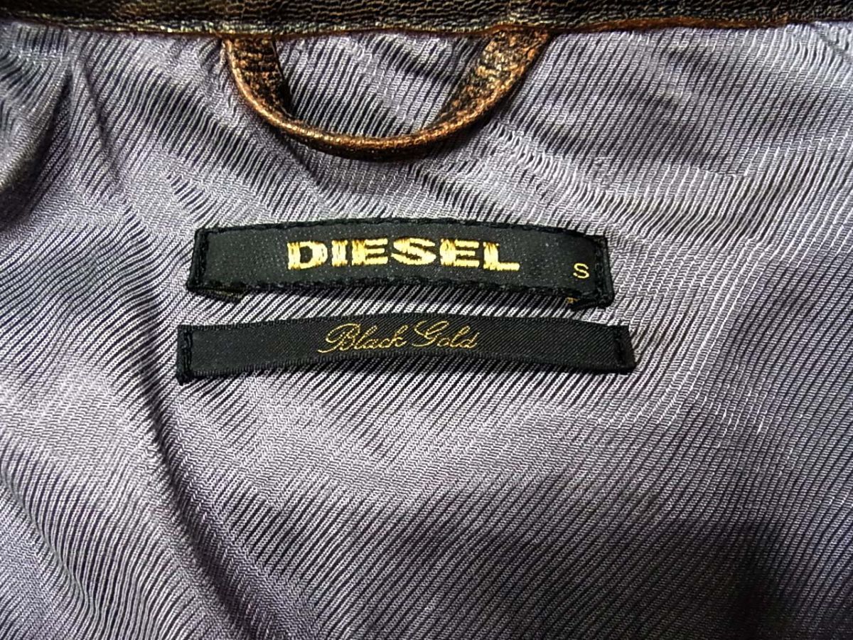 定価27万円 DIESEL BLACK GOLD レザーコート 48 Lサイズ