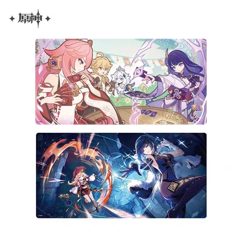 公式正規品　原神　七聖召喚　対戦カード　2box 雷電将軍　八重神子　楓原万葉 公式正規品 七聖召喚 対決盛事 マウスパッド 八重神子 雷電将軍 空