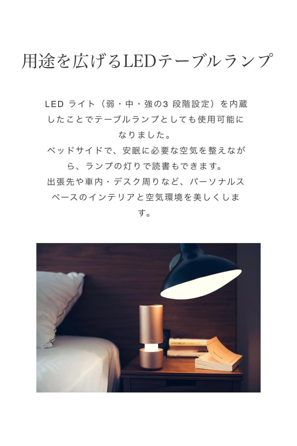 ストア cado カドー LEAF Portable ゴールド 空気清浄機 花粉対策 除菌 ウイルス対策 脱臭 ハウスダスト ほこり LED ライト 小型 WWW_KANDAIZUMI_COM