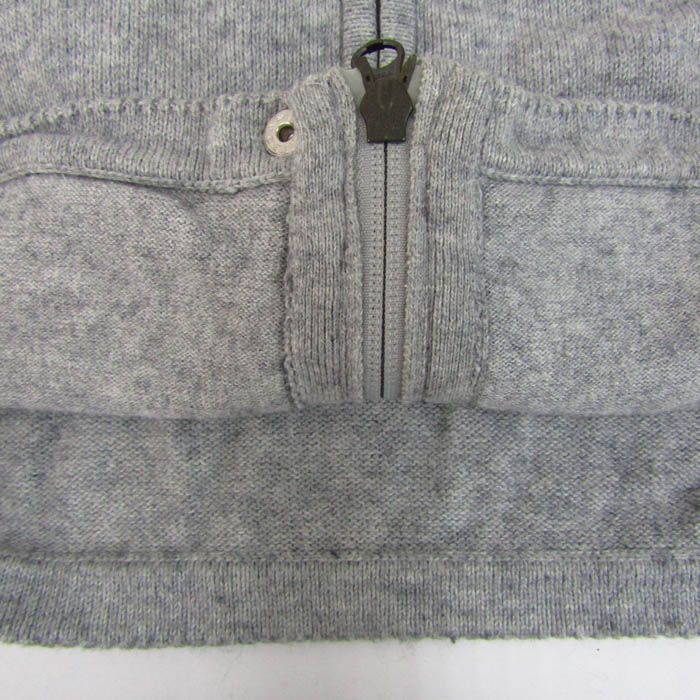 ARMANIEXCHANGE グレー ジップアップセーター ブルゾンジャケット アルマーニエクスチェンジ ニットブルゾン ジャケット アウター