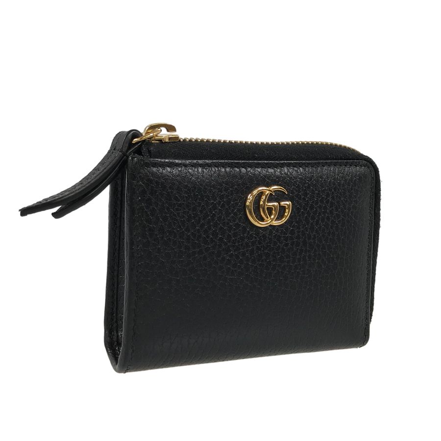 グッチ GUCCI GGマーモント ジップアラウンドウォレット 644406 レザー コインケース mo【中古】