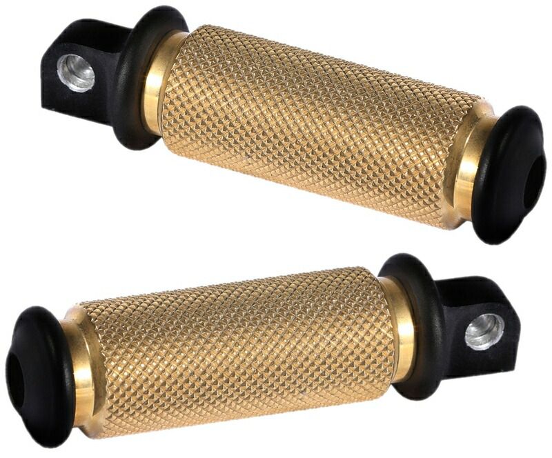 フットペグ ハーレー ブラス Brass ⁄ 真鍮リブドフットペグ フットペグ 
