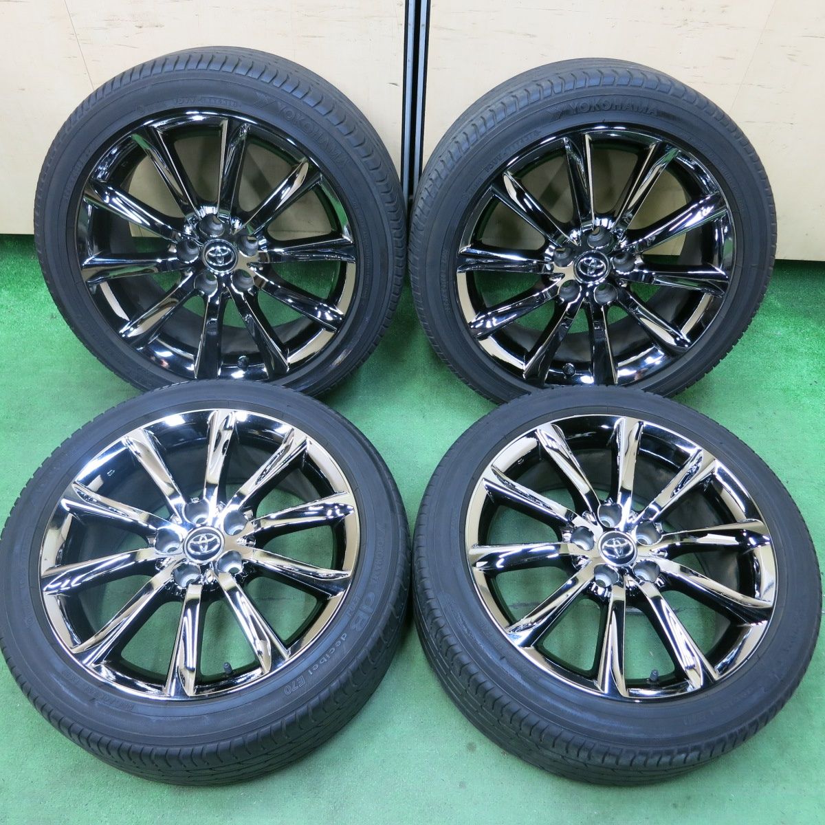 送料無料] 4本価格☆トヨタ GRX130 マークX 純正 スパッタリング