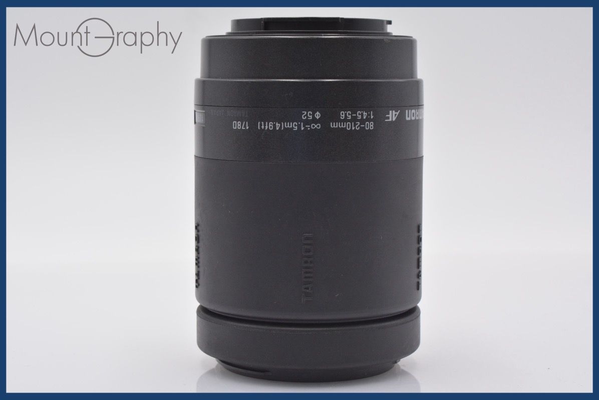 上 タムロン TAMRON AF 80-210mm F4.5-5.6 前後キャップ-レンズフィルター付 ソニー|ミノルタA用 AF 完動 同梱可 am136