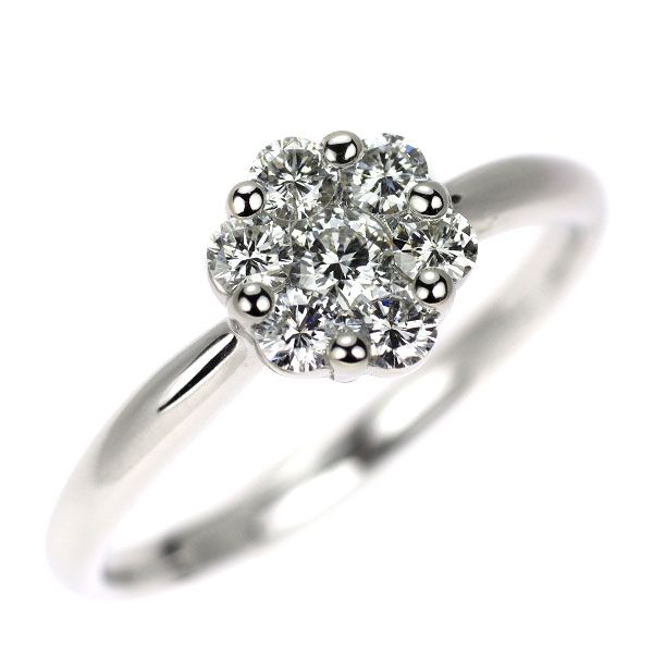 ☆Pt900 ダイヤモンド 0.50ct ねじれ デザイン リング ダイヤ 指輪