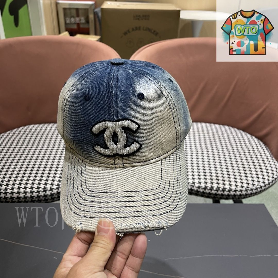 2025年春夏新作♡【CHANEL】デニムキャップ キャップ - デニム、チャコール — ファッション | CHANEL シャネル
